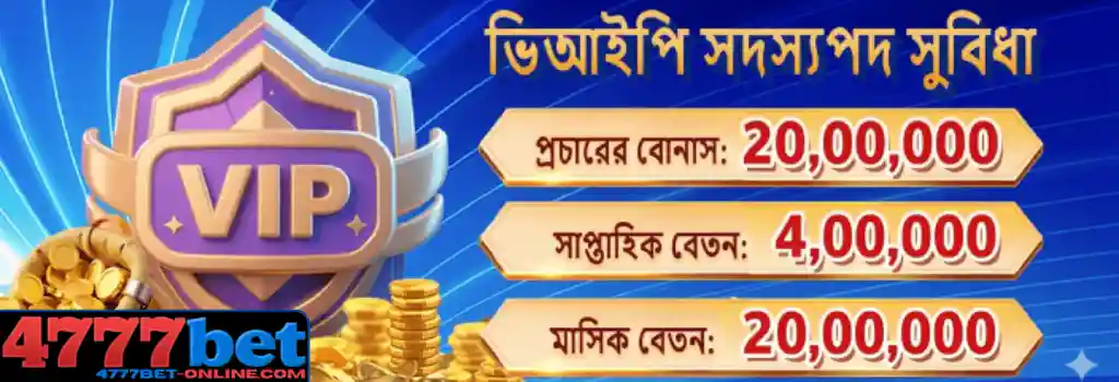 4777bet promotions banner showcasing real money casino bonuses in Bangladesh.
